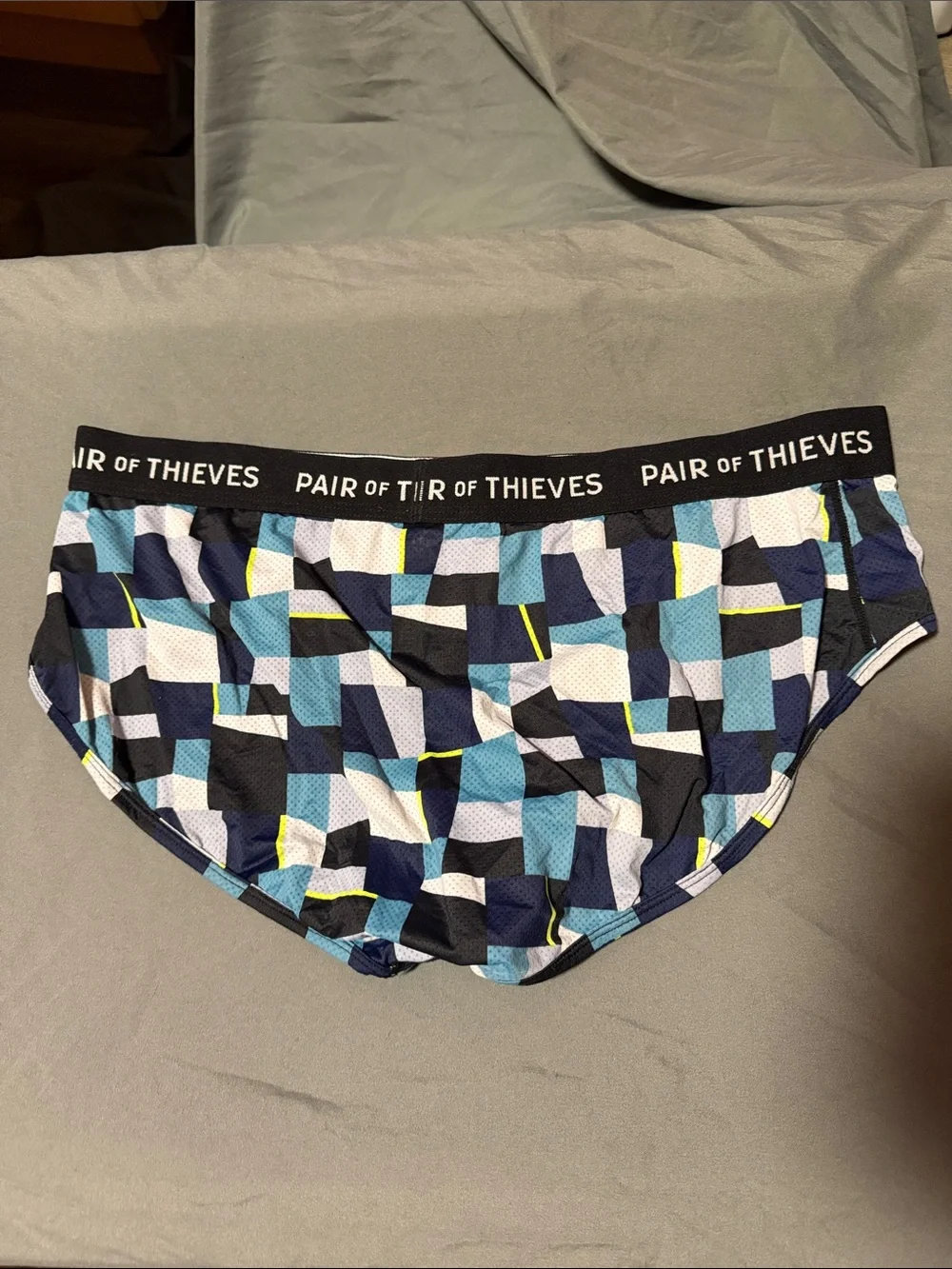 Pair of Thieves Men’s Geometric Briefs — Blue Multi